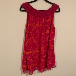 Cabi Pink and Orange mini dress